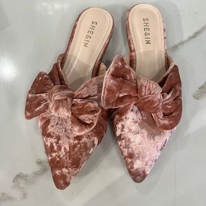 Pink Velvet Shoes.